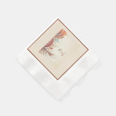 Beige-Volkshochzeit Serviette (Ecke)