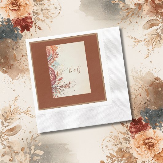 Beige-Volkshochzeit Serviette