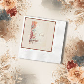 Beige-Volkshochzeit Serviette