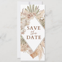 Beige Wasserfarbe Boho Save Date Hochzeits-Einladu Einladung