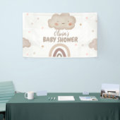 Beige Watercolor Babydusche Banner (Messeveranstaltung)