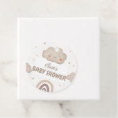 Beige Watercolor Babydusche Geschenkanhänger (Beispiel)