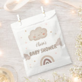 Beige Watercolor Babydusche Geschenktütchen (Ausgeschnitten)