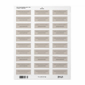 Beige Wedding Address (Vorne)