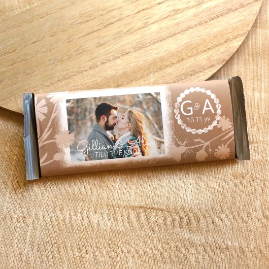 Beige Wedding DIY Budget Candy Bar Wrapper