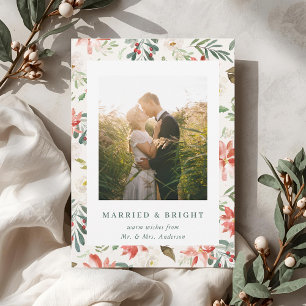 Beige Weihnachten Floral Verheiratet und Hell Fris