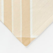 Beige Weiß Diagonal Kariertes Druckdesign Fleecedecke (Ecke)