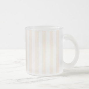 Beige-weiße Bonbonstreifen Mattglastasse