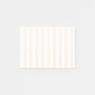 Beige-weiße Kaugummistreifen Post-it Klebezettel