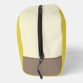 Beige, weiße Kosmetiktüte Waschbeutel (Rechts)