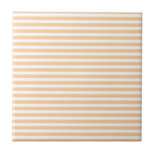 Beige Weiße Streifen Einfach Stilvoll Modern Minim Fliese