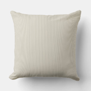 Beige-weiße Ticking-Streifen Kissen