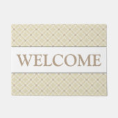 Beige Welcome Doormat Fußmatte (Vorderseite)