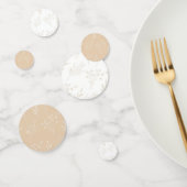Beige White Floral Boho Wedding Konfetti (Gruppe)