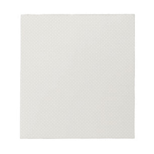 Beige White Polka Dot Simple Retro Notizblock