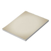 Beige White Polka Dot Simple Retro Notizblock (Rotiert)