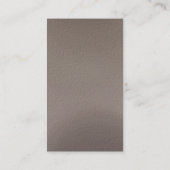 Beige White Schlicht Modern Consultant Business Ca Visitenkarte (Rückseite)