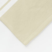Beige White Sports Jersey Fleecedecke (Ecke)