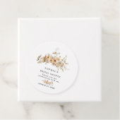 Beige Wild Flowers Bridal Shower Geschenkanhänger (Beispiel)