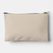 Beige Wildblumen Elegance Boho Trendy Zubehörtasche (Rückseite)