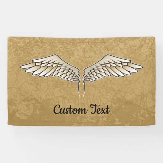 Beige Wings Banner (Horizontal)