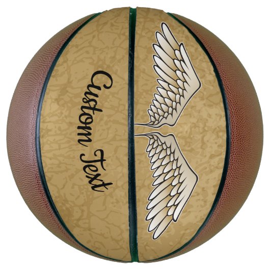Beige Wings Basketball (Vertikal)