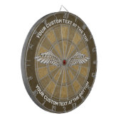 Beige Wings Dart Board Dartscheibe (Vorderseite Links)