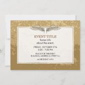 Beige wings einladung (Rückseite)