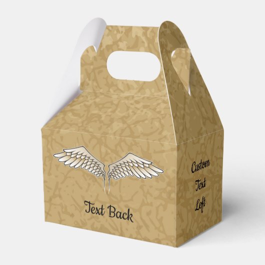Beige Wings Fvor Box Geschenkschachtel (Rückseite)