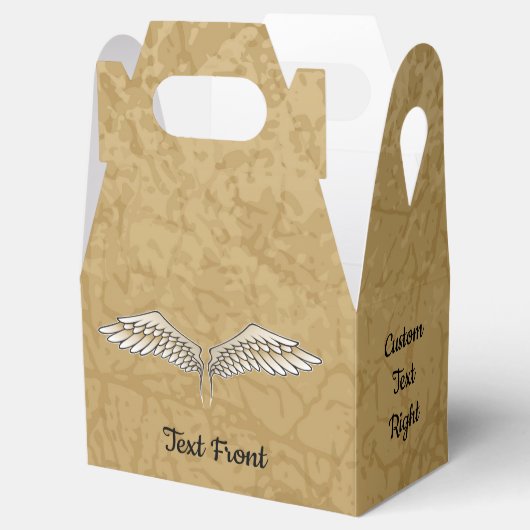 Beige Wings Fvor Box Geschenkschachtel (Geöffnet)