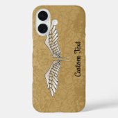 Beige Wings iPhone Case (Rückseite)