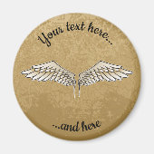 Beige Wings Magnet (Vorne)