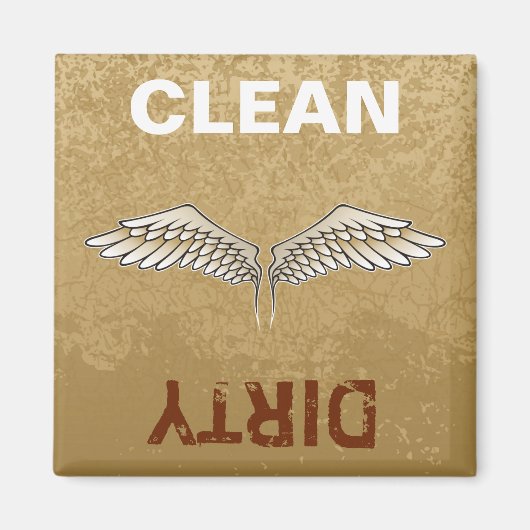 Beige Wings Magnet (Vorne)