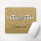 Beige Wings Mouse Pad Mousepad (Mit Mouse)