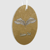 Beige Wings Ornament (Vorderseite)