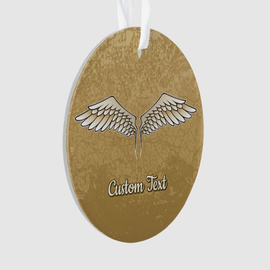 Beige Wings Ornament (Vorderseite)