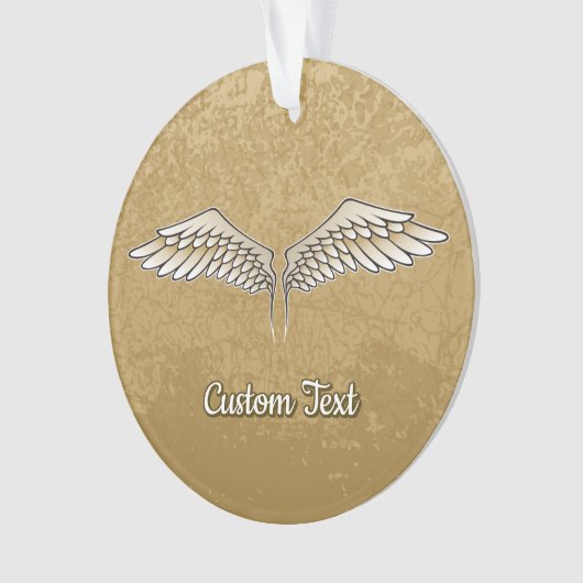 Beige Wings Ornament (Vorderseite)