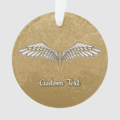 Beige Wings Ornament (Vorderseite)