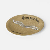 Beige Wings Paper Teller (Schrägansicht)