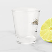 Beige Wings Shot Glass Schnapsglas (Links)