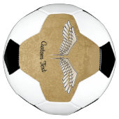 Beige Wings Soccer Ball (Gedreht)