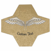 Beige Wings Soccer Ball (Flach)