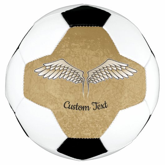 Beige Wings Soccer Ball (Vorderseite)