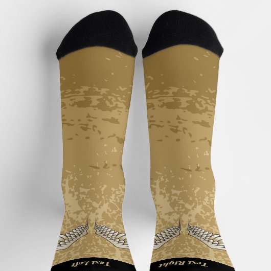 Beige Wings Socks Socken (Oben)