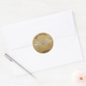 Beige Wings Sticker (Umschlag)