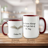 Beige Wings Tasse
