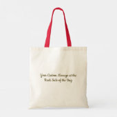Beige Wings Tote Bag Tragetasche (Rückseite)