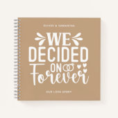 Beige wir entschieden uns für Forever Notebook Notizblock (Vorderseite)