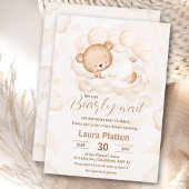 Beige wir können frühzeitig eine neutrale Bärendus Einladung