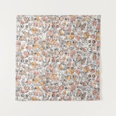 beige woman fun breast wandteppich (Vorderseite)